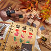 Wooden Stamps with Rubber DIY-WH0002-65C-5