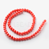 Synthetic Coral Beads Strands X-GSR6mmC052-3
