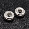 Rondelle 925 Sterling Silver Spacer Beads STER-F019-01B-1