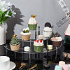 3-Tier Acrylic Semicircle Dessert Display Risers ODIS-WH0329-45-5