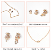 12Sets 3 Style 3-Strand 6-Hole Brass Box Clasps KK-BC0008-24-4