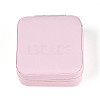 Square PU Leather Jewelry Set Box PAAG-PW0012-05B-1