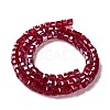 Electroplate Glass Beads Strands EGLA-R030-4x4mm-04-4