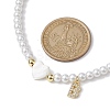 Brass Micro Pave Grade AAA Cubic Zirconia Letter Pendant Necklaces NJEW-JN04771-02-3