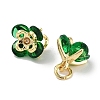 Brass Micro Pave Cubic Zirconia Charms KK-C051-14G-01-2