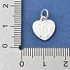 925 Sterling Silver Heart with Capital Letter Charms STER-S009-13W-S-3