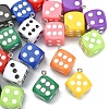 20Pcs 10 Colors Plastic Pendants KY-CJ0001-56-1