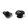 Black Tiny Aluminum Rose Flower Metal Spacer Beads for Jewelry Making Craft DIY X-AF12MM011Y-2