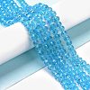 Electroplate Glass Beads Strands EGLA-A044-T8mm-L08-4