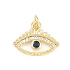 Brass Micro Pave Cubic Zirconia Pendants KK-F938-37G-02-1