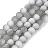 Frosted Crackle Glass Beads X1-GLAA-U001-6mm-M06-1