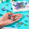 Transparent Crackle Acrylic Beads CACR-TAC0003-6