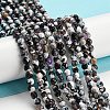 Dyed Natural Fire Crackle Agate Beads Strands G-G007-01H-2