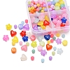 4 Style Transparent Acrylic Beads MACR-YW0001-62-5