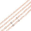 3.28 Feet Brass Cable Chains X-CHC-T008-06B-RG-1