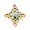 Synthetic Turquoise Pendants STAS-I327-14G-06-1