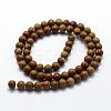 Natural Wood Lace Stone Beads Strands G-I199-17-6mm-4