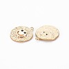 Brass Micro Pave Black Cubic Zirconia Pendants KK-S356-683A-2