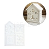 Patchwork House Christmas DIY Pendant Decoration Silicone Molds DIY-M057-01B-1