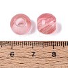 Cherry Quartz Glass European Beads G-Q607-02D-3