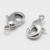 Brass Lobster Claw Clasps KK-P058-01P-NR-1