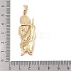 Brass Clear Cubic Zirconia Pendants KK-Z050-03G-06-3