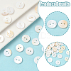 60Pcs 2-Hole Natural Shell Buttons BUTT-SP0001-16-3