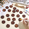 20Pcs Wooden Pendant Cabochon Settings WOOD-AR0001-55-4