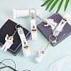 3Pcs Astronaut Keychain Cute Space Keychain for Backpack Wallet Car Keychain Decoration Children's Space Party Favors JX317A-5
