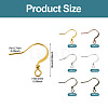 60Pcs 6 Colors Brass French Earring Hooks KK-TADJ0001-10-3