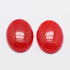 Dyed Oval Natural Jade Cabochons G-K021-25x18mm-07-1