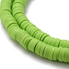 Flat Round Handmade Polymer Clay Beads X-CLAY-R067-6.0mm-50-3