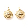 Brass Pendants ZIRC-L098-026G-1