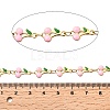 Ion Plating(IP) 304 Stainless Steel Enamel Cherry Link Chains CHS-Z003-01G-06-2
