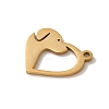 201 Stainless Steel Pendants STAS-E211-09G-2