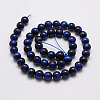 Natural Tiger Eye Bead Strands G-P230-08-B-4mm-2