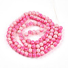 Transparent Baking Paint Glass Beads Strands X-DGLA-N009-8mm-01-3