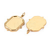 304 Stainless Steel Pendant Cabochon Settings STAS-S116-153G-2