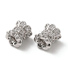 Brass Micro Pave Cubic Zirconia Beads KK-P239-34P-2