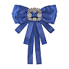 Crystal Glass Rhinestone Bowknot Brooch JEWB-WH0022-79B-1