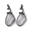 Natural Quartz Crystal Pendants G-K338-42AS-10-1