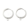 201 Stainless Steel Huggie Hoop Earrings Findings STAS-A167-01H-S-1