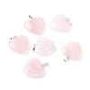 Natural Rose Quartz Pendants X-G-G956-B53-FF-1