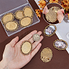 10Pcs Vintage Tibetan Alloy Brooch Cabochon Bezel Settings FIND-PH0025-54-3