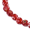 Handmade Millefiori Lampwork Beads Strands LAMP-G166-17A-05-3