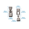 Alloy Snap Lock Clasps LS-PALLOY-TAC0009-24AS-10