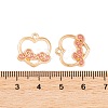 Light Gold Plated Alloy Enamel Pendants FIND-Q100-07KCG-4