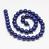 Dyed Round Natural Lapis Lazuli Beads Strands G-K081-8mm-3
