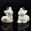 Flocky Resin Pendants RESI-N032-14-3
