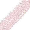 Electroplate Glass Beads Strands EGLA-A034-T6mm-A25-1
